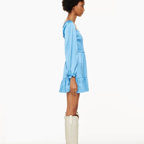 Tempest Satin Dress 2XS - Wave Blue - Picture 7 of 11